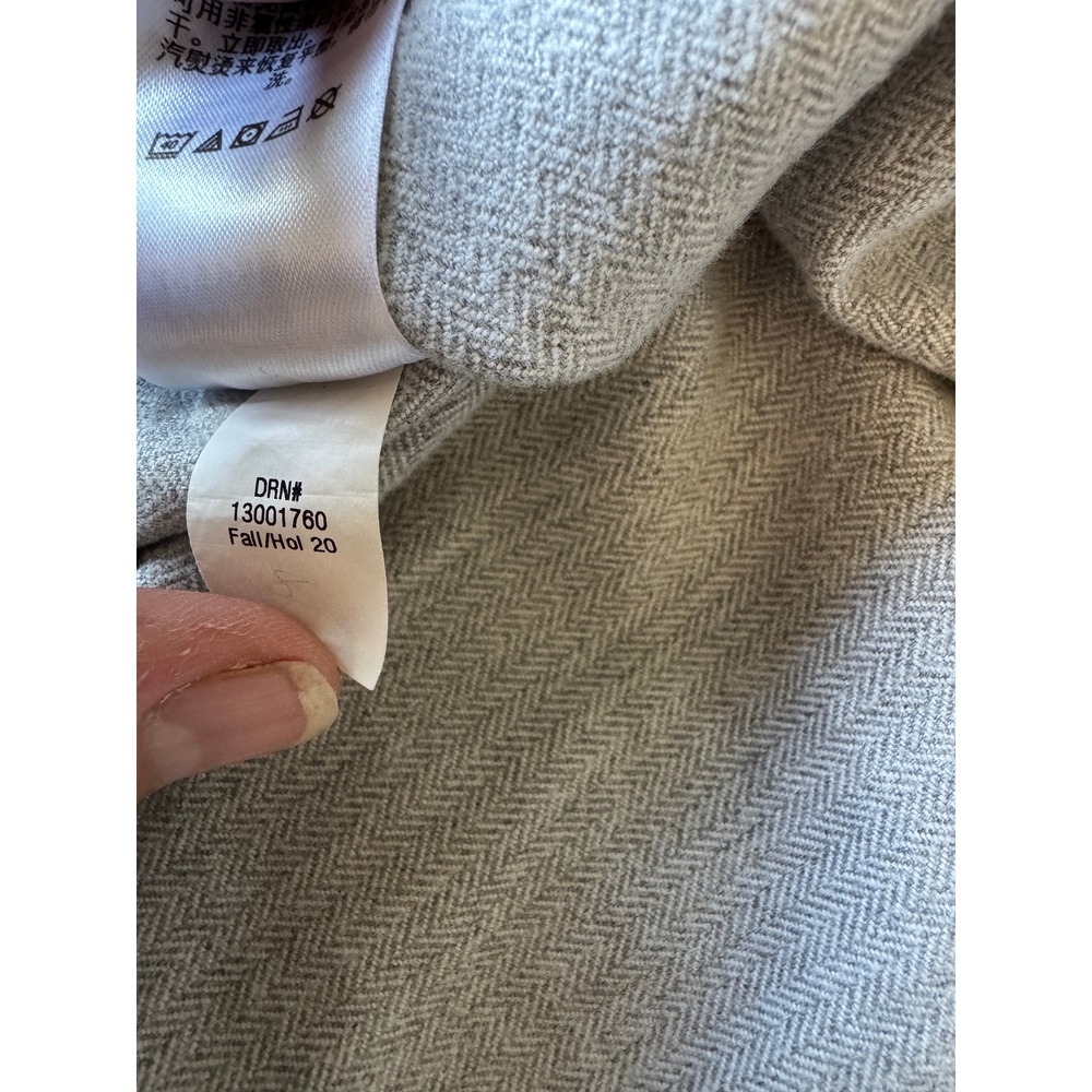 Eddie Bauer Mens Gray Herringbone Flannel Shirt L Classic Fit Outdoor Preppy - Picture 9 of 13